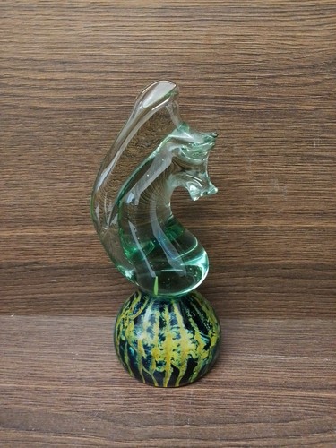 Mdina glass seahorse figurine - mdina,