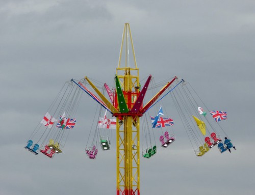 Photo 6x4 funfair sky ride - funfair,