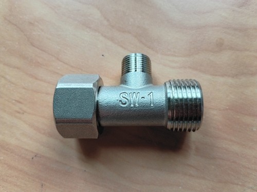 Bidet adapter metal t valve - t,