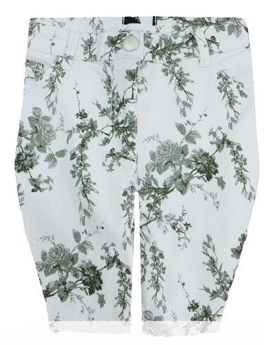 Ladies white green fauna print - ladies,