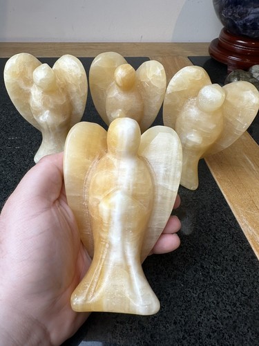 12cm yellow calcite natural - yellow,