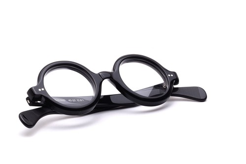 Round glasses black - round,