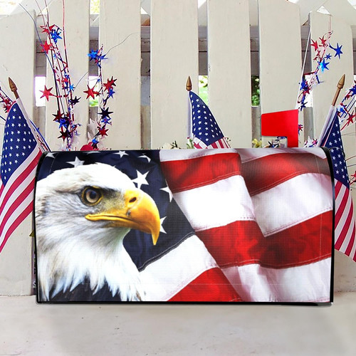 American flag mailbox covers - american,