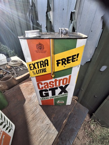 Old vintage castrol gtx - +, 1/2