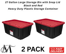Hyper Tough 27 Gallon Snap Lid