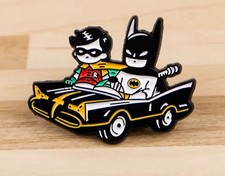 DC Comics Superhero Duo Batman And Robin Enamel Pin Badge