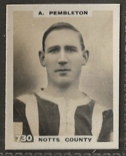 PINNACE FOOTBALL-PHOTO BACK-#0730- NOTTS COUNTY - A. PEMBLETON 