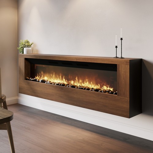 Wall mounted electric - wall-mounted, fire