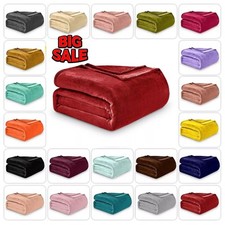 Faux Fur Mink Throw Blanket