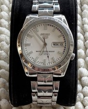 Seiko 5 Automatic Japan Made 7S26 Silver White Dial 21 Jewels Men’s Watch