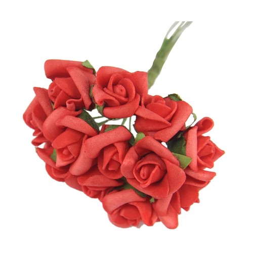 Bundles mini foam rose - 12,