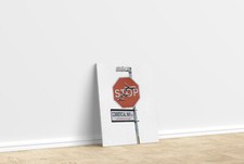 Banksy Stop Sign drones war