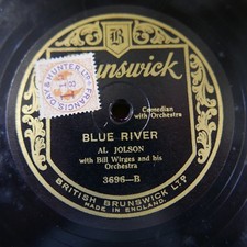 78rpm AL JOLSON blue river /