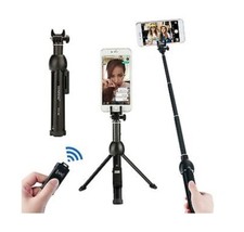 VCT-992 Portable Tripod Selfie Stick Bluetooth Remote 