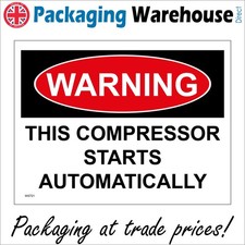 SIGN Warning This Compressor