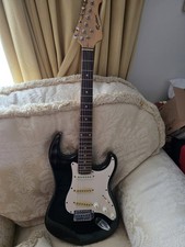 Rockburn Strat Type Guitar - Black