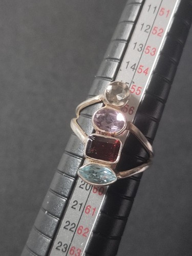 925 sterling multigem ring - 925, q