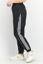 Authentic Adidas Ladies Black Joggers Size 16 New Tracksuit Bottoms Relaxed Fit