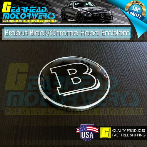 Brabus black flat hood front - brabus,