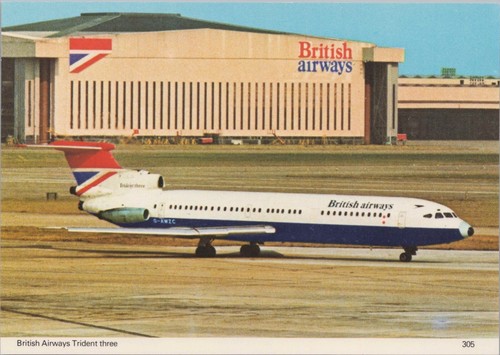 British airways trident three - british,