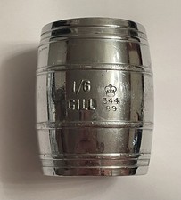 CHROME BARREL 1/6 GILL MEASURE