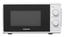 Cookworks 700W Manual Microwave Oven – Compact Countertop Microwave White