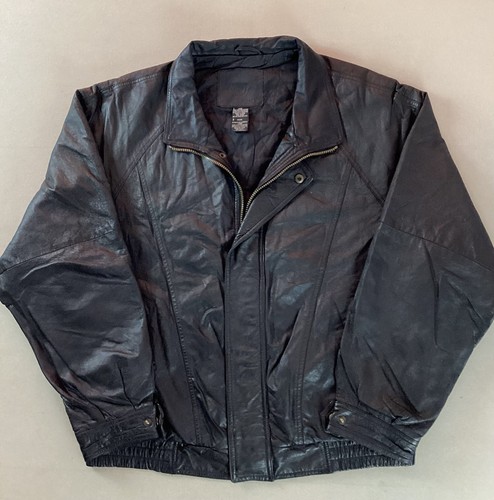 Vintage leather bomber jacket - vintage,