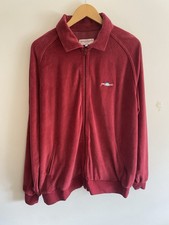Yardsale Velour Red Track Top Zip Jumper . Skate Size XL