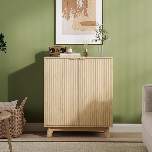 Fluted wooden sideboard - 🔥fluted,