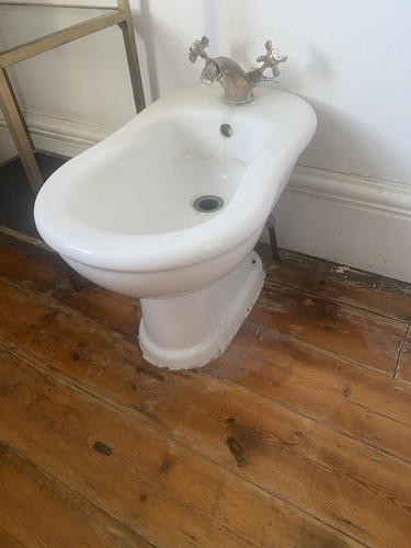 White vintage bidet great - bidet,