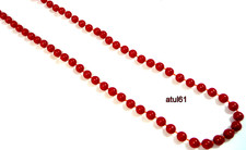 Plastic Beads Long Rope Necklace Bright Hot Colours Fancy Dress Party Accessorie