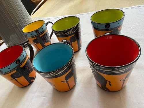 South african pottery mug - african,