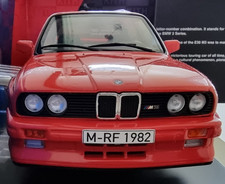 1/18 Scale BMW E30 M3 1989 Red Kith x Diecast Model Car MIB RARE