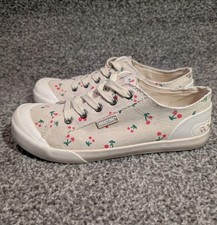 Rocket Dog Jazzin Morningside Trainers With Cherry Design UK Size 6