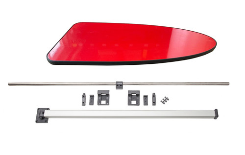 Egg shape gloss red black - shape, &