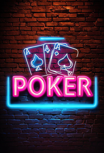 Poker neon look - neon,