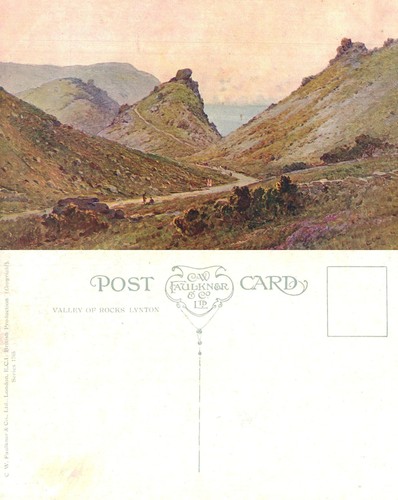 Vintage postcard valley of - vintage,