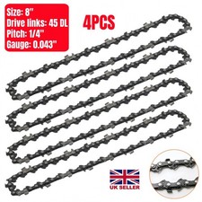 4Pack 8" Chain Saw Blades For