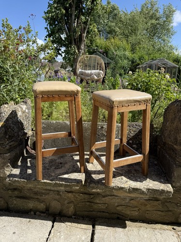 Near pair solid oak - pair, vintage