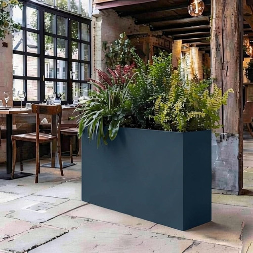 Metal trough planter indoor - trough,