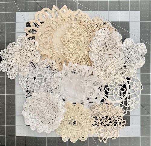Lot vintage crochet lace - lot,