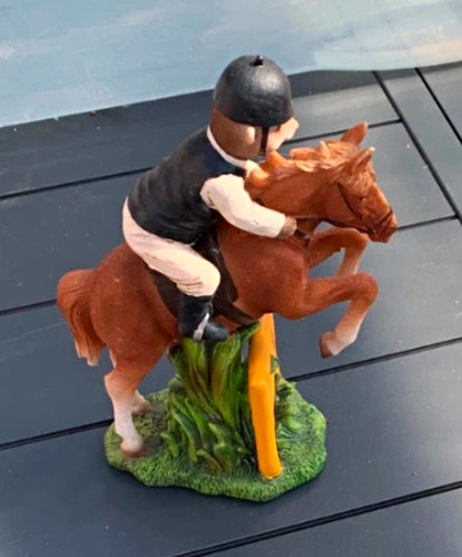 Horse rider jumping - rider,