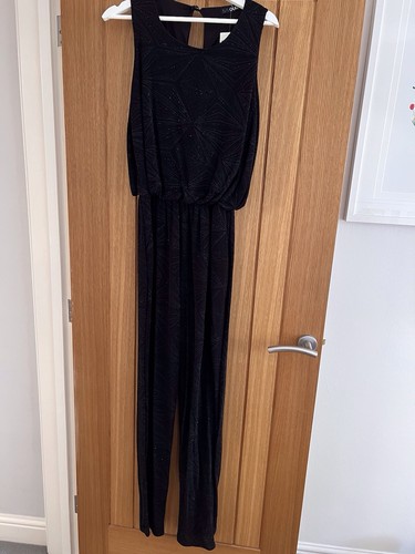 Quiz playsuit black sparkling - quiz,