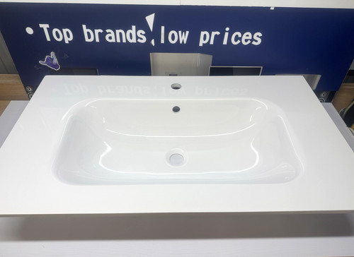 Cast basin 905x515x140mm white - cast,