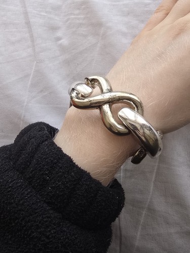 Chunky chain silver aged - chain,