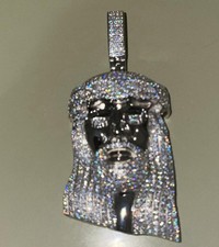 VVS moissanite Jesus piece pendant