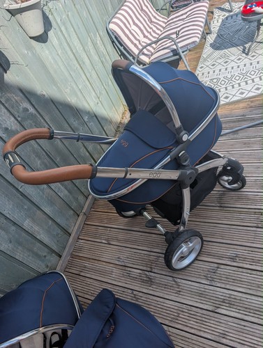 Egg navy single pram - egg,