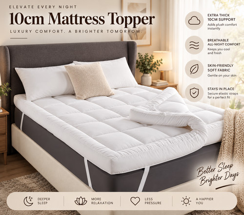 10cm extra thick quilted - 10cm,