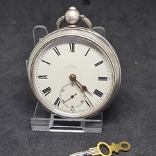 Antique Solid Silver Gents H. SAMUEL MANCHESTER Pocket Watch 1920 W/O Ref4110