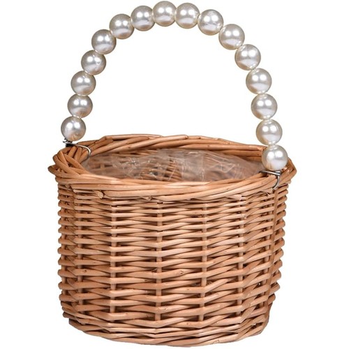 Wicker rattan flower - rattan, girl